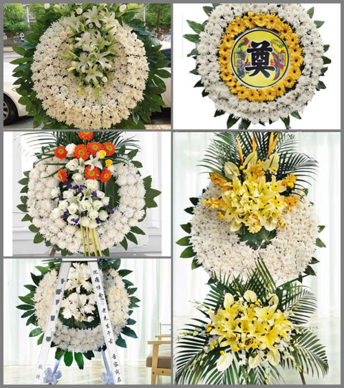 山西晋中昔阳县乐平镇落雁头村花圈速递